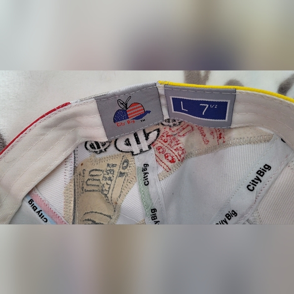 Colorful Patchwork Cap with Dollar Sign Design - Picture 5 of 5